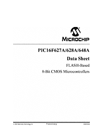 DataSheet PIC16F627A pdf